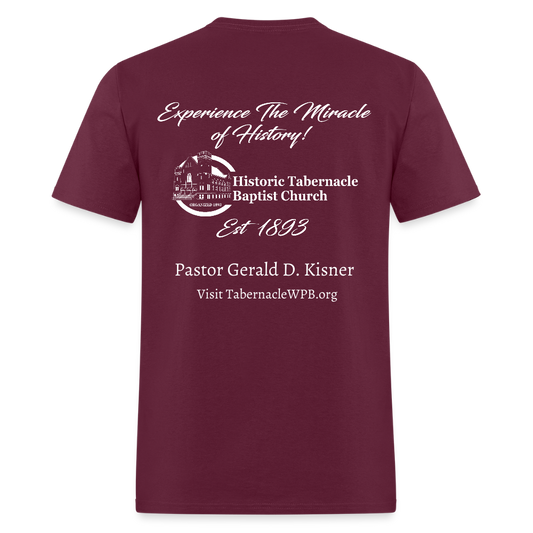 BUT GOD - TAB EDITION | Adult Tshirt 2 - burgundy