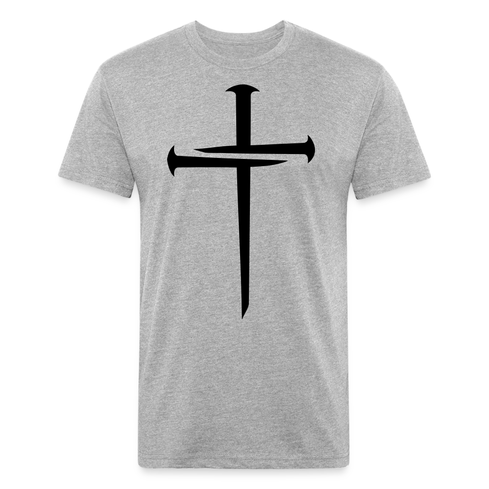 NAILED | Velvet Shadow - Fitted Tee - heather gray