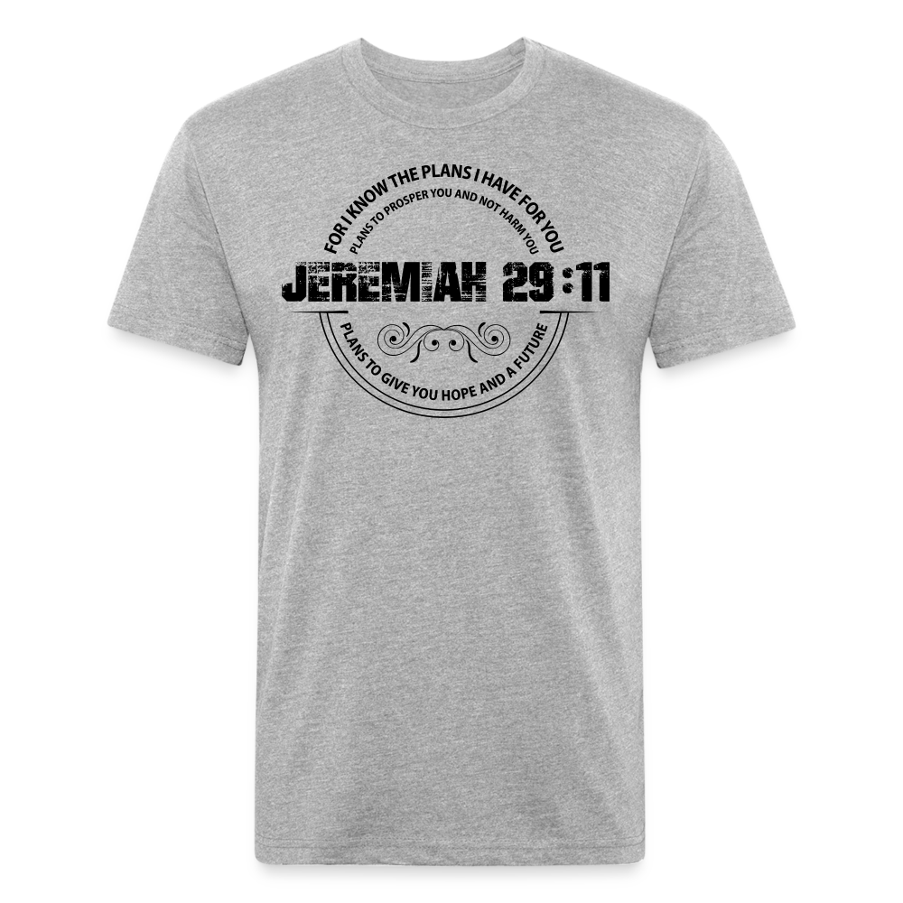 PLANS | Asphalt - Fitted Heather Tee - heather gray