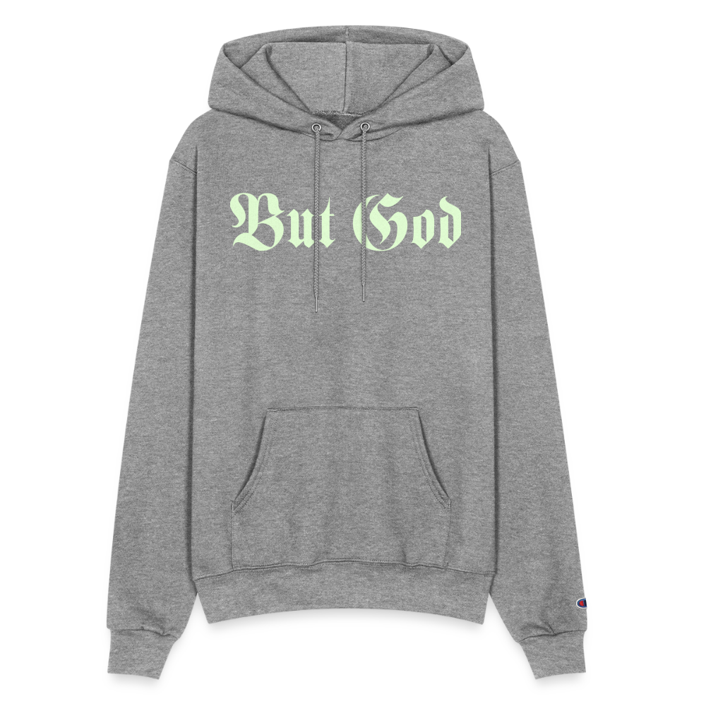 BUT GOD | Glo Stick - Adult Hoodie - heather gray