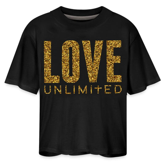 LOVE UNLIMITED | Glittery Majesty - Boxy Tee