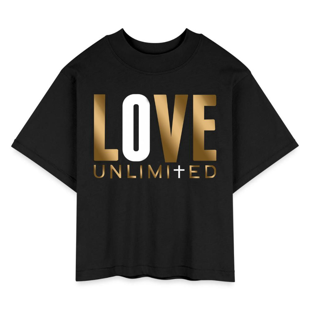 LOVE UNLIMITED | Golden Ivory - Boxy Tee