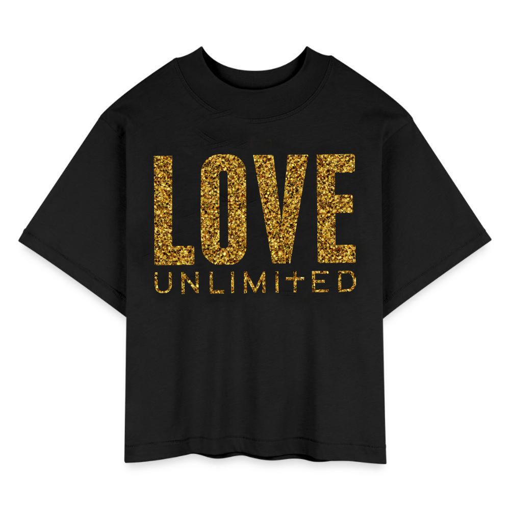 LOVE UNLIMITED | Glittery Majesty - Boxy Tee