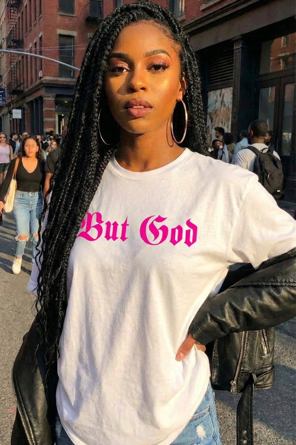 BUT GOD | Yellow Highlighter - Adult T-Shirt