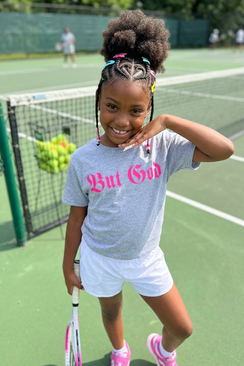 BUT GOD | Hot Pink - Youth Tshirt
