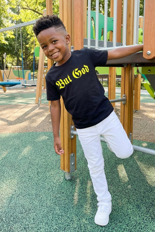 BUT GOD | Neon Yellow - Youth Tshirt