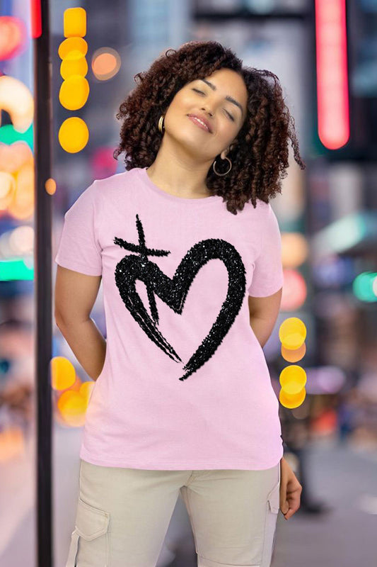 ETERNAL LOVE | Glittery Onyx - Relaxed Womens T-Shirt