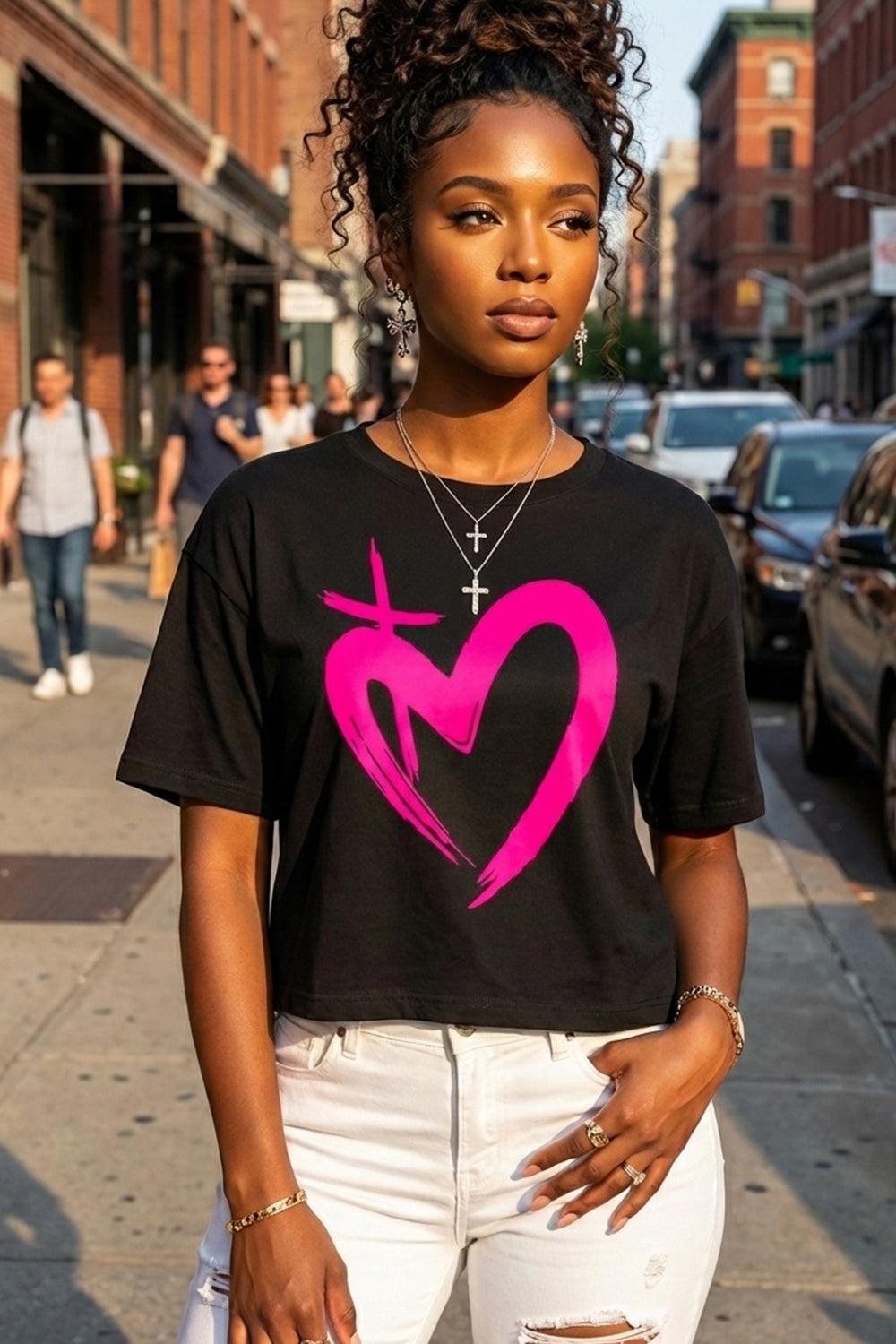 ETERNAL LOVE | Neon Pink Boxy Tee