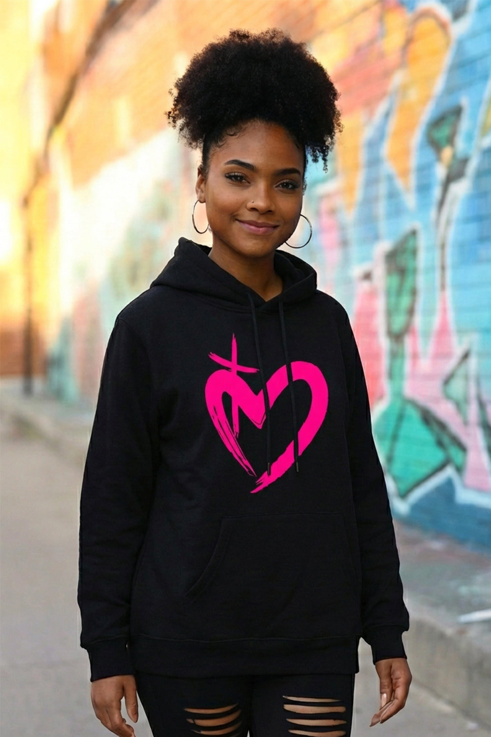 ETERNAL LOVE | Neon Pink Unisex Hoodie