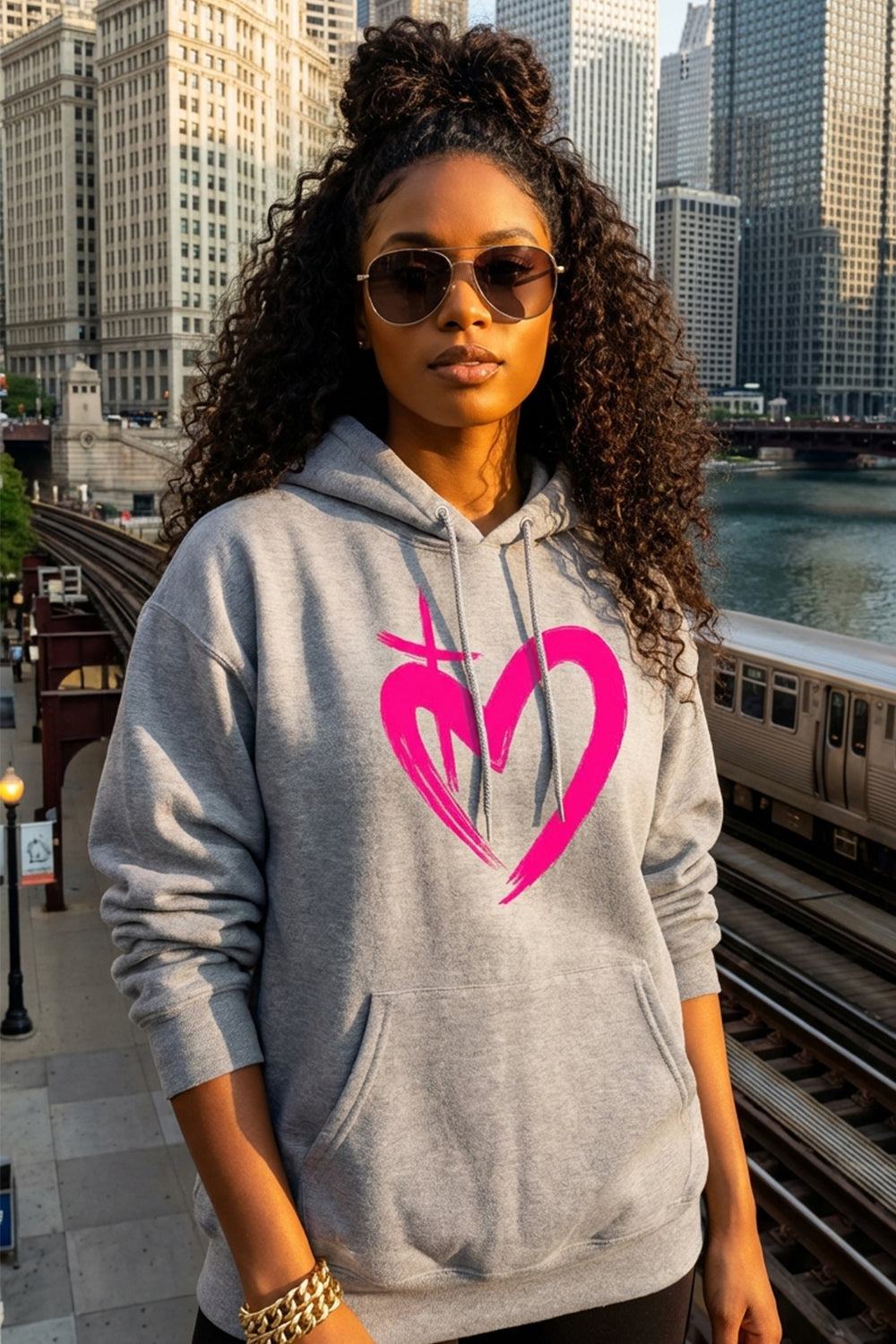 ETERNAL LOVE | Neon Pink Unisex Hoodie