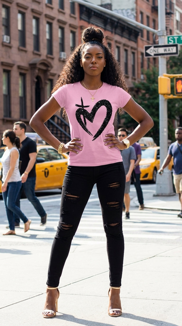 ETERNAL LOVE |  Glitter Womens Tee