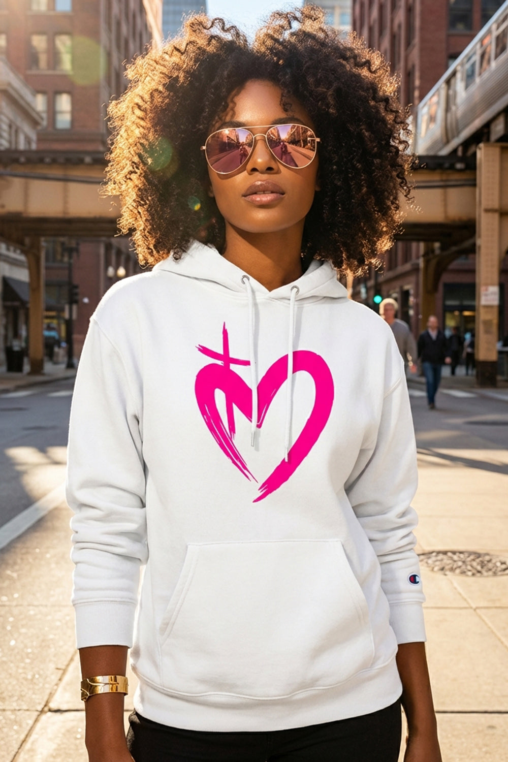 ETERNAL LOVE | Neon Pink Unisex Hoodie