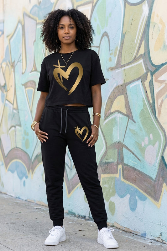 ETERNAL LOVE | Gold Glam - Joggers