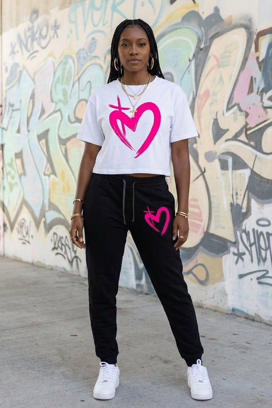 ETERNAL LOVE | Hot pink joggers