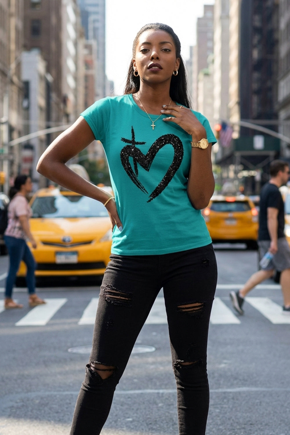ETERNAL LOVE |  Glitter Womens Tee