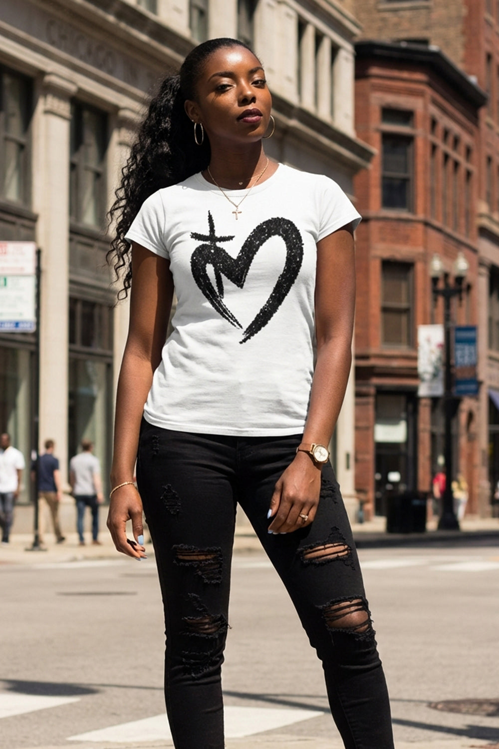 ETERNAL LOVE |  Glitter Womens Tee