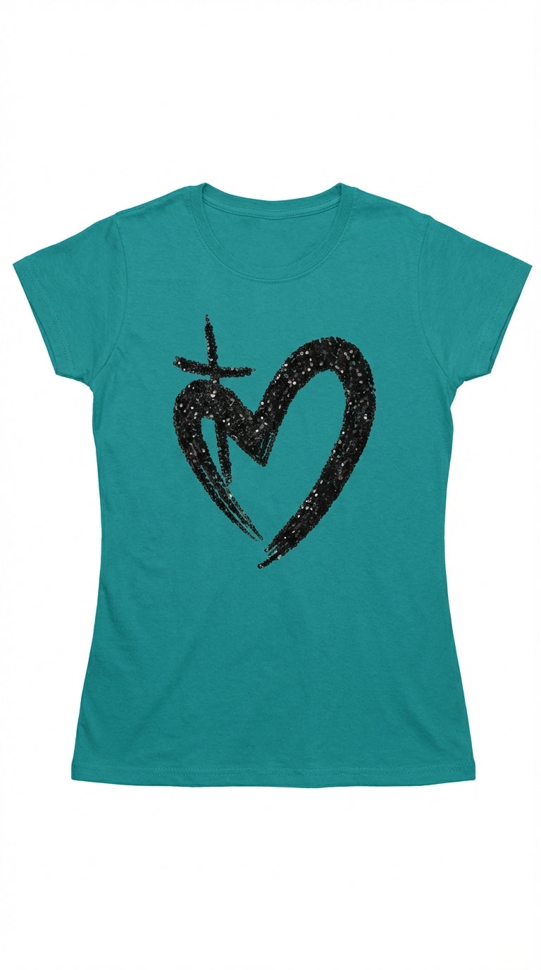 ETERNAL LOVE |  Glitter Womens Tee