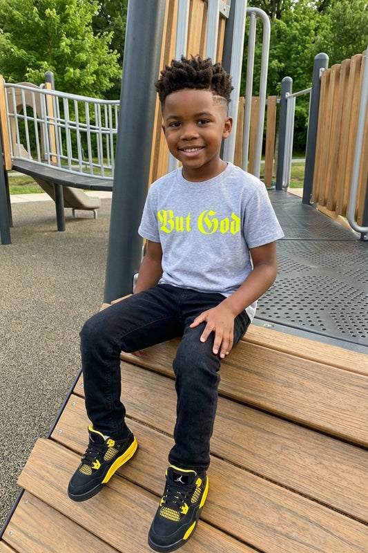 BUT GOD | Neon Yellow - Youth Tshirt