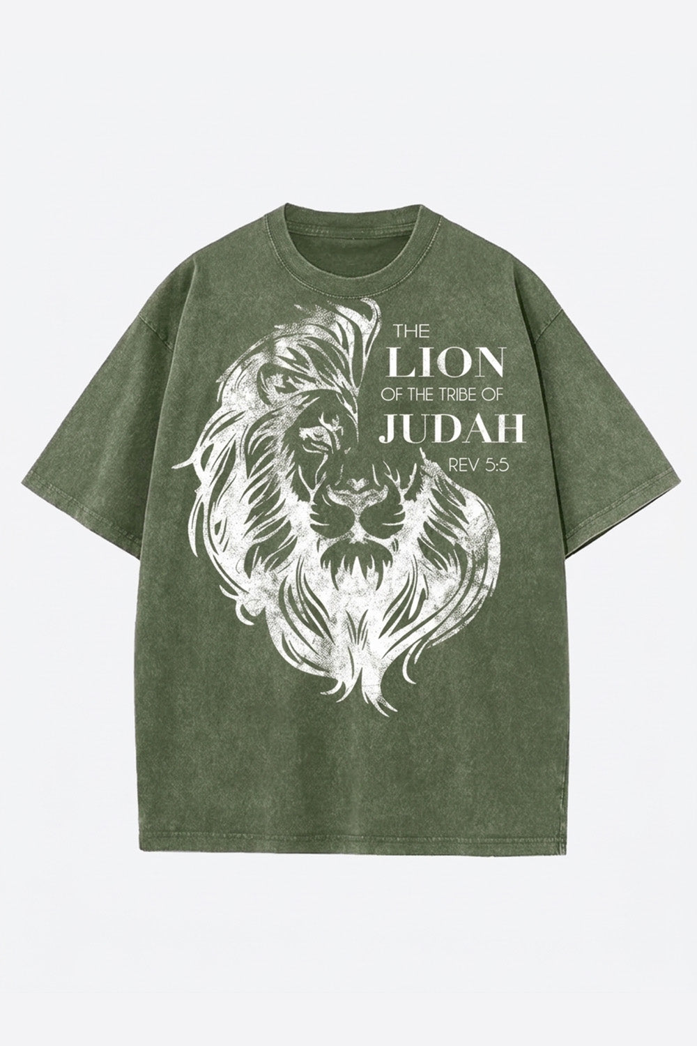 LION OF JUDAH | Oversized Acid Wash Tshirt