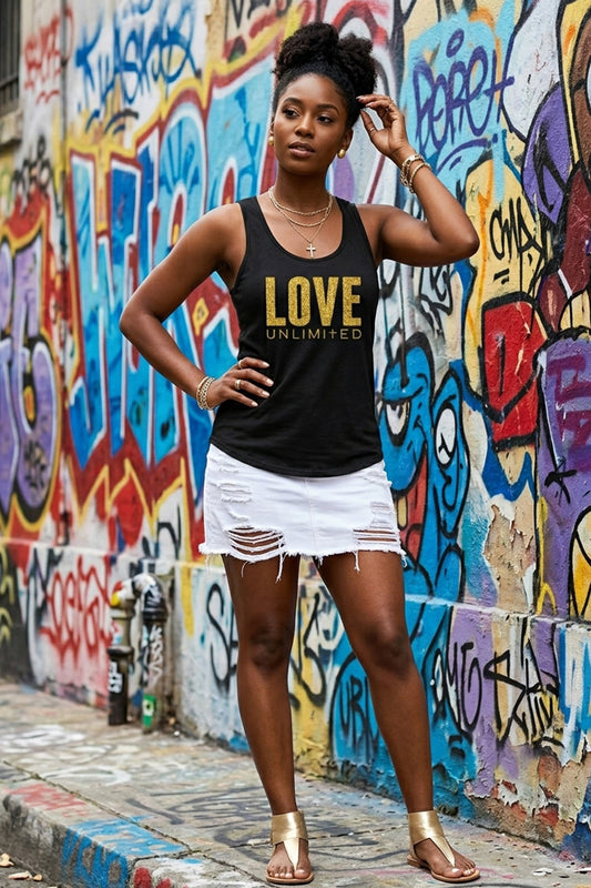 LOVE UNLIMITED | Glittery Majesty - Women's Tank top