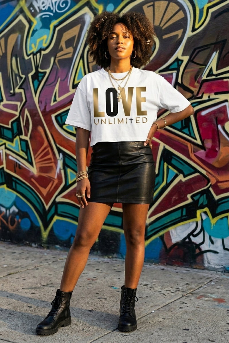 LOVE UNLIMITED | Golden Onyx - Boxy Tee