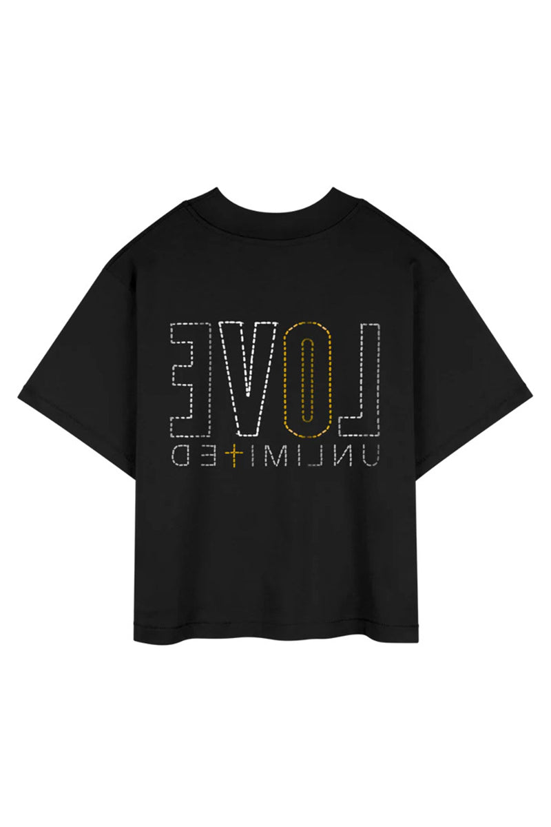 LOVE UNLIMITED | Glittery Majesty - Boxy Tee