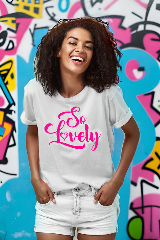 SO LOVELY | Pink Highlighter - Adult T-Shirt