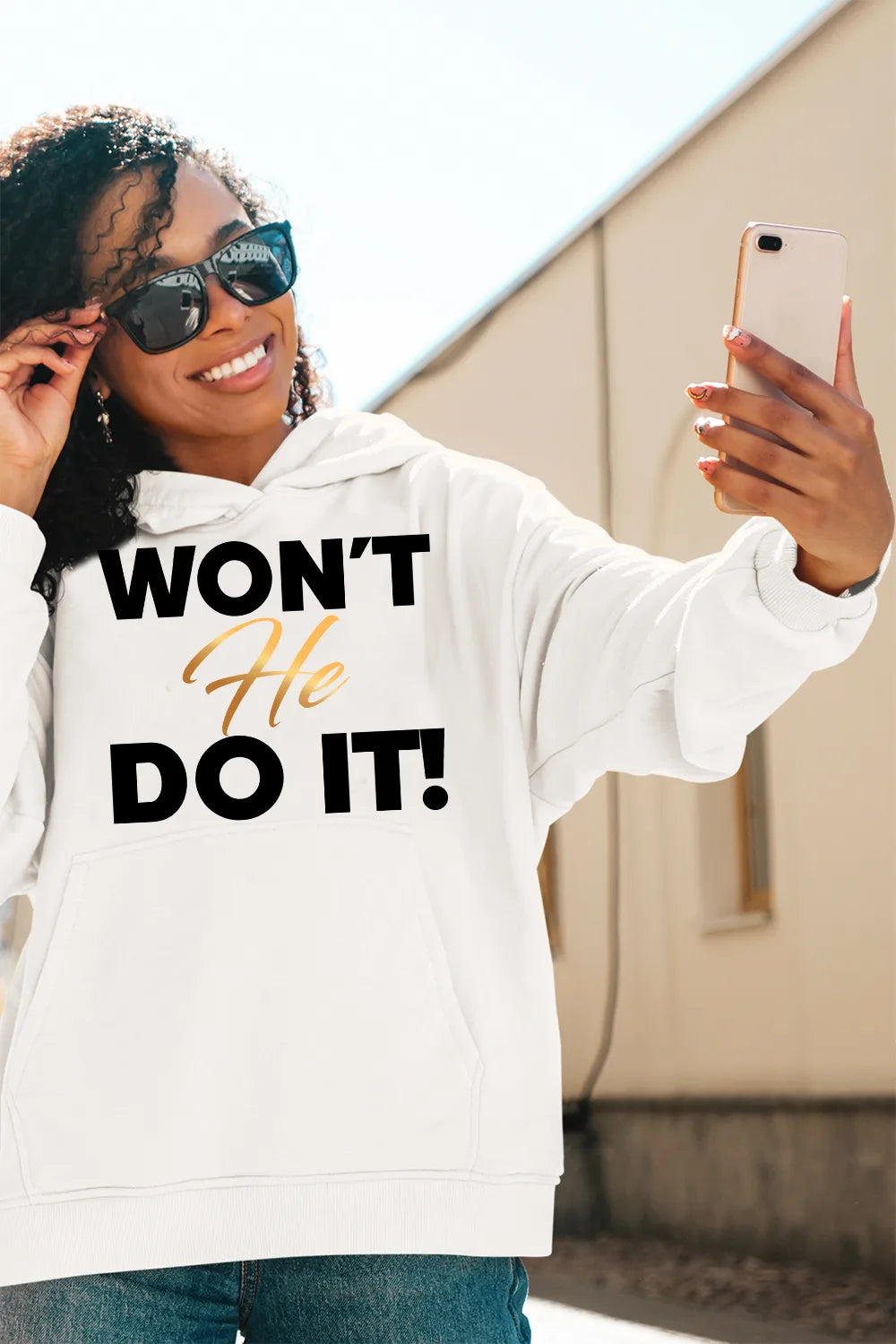 WON'T HE DO IT | Golden Onyx - Adult Hoodie