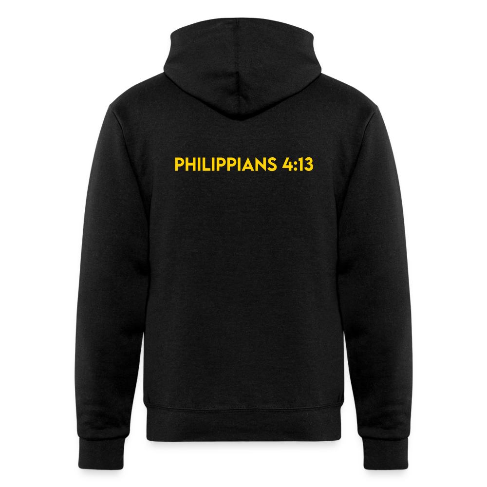 JESUS STRONG | White and Yellow - Adult Hoodie - black