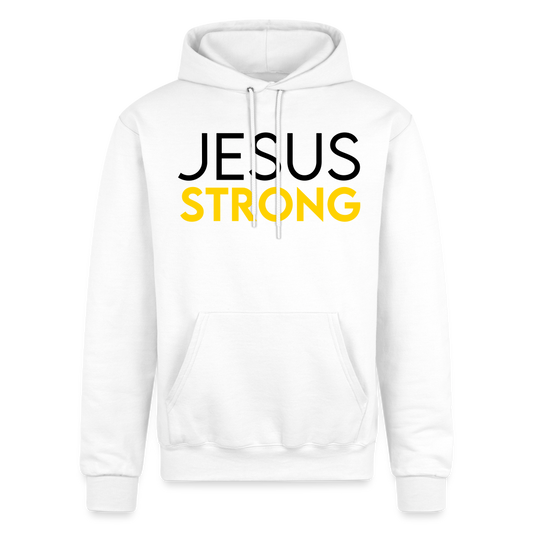 JESUS STRONG | Black and Yellow - Adult Hoodie - white