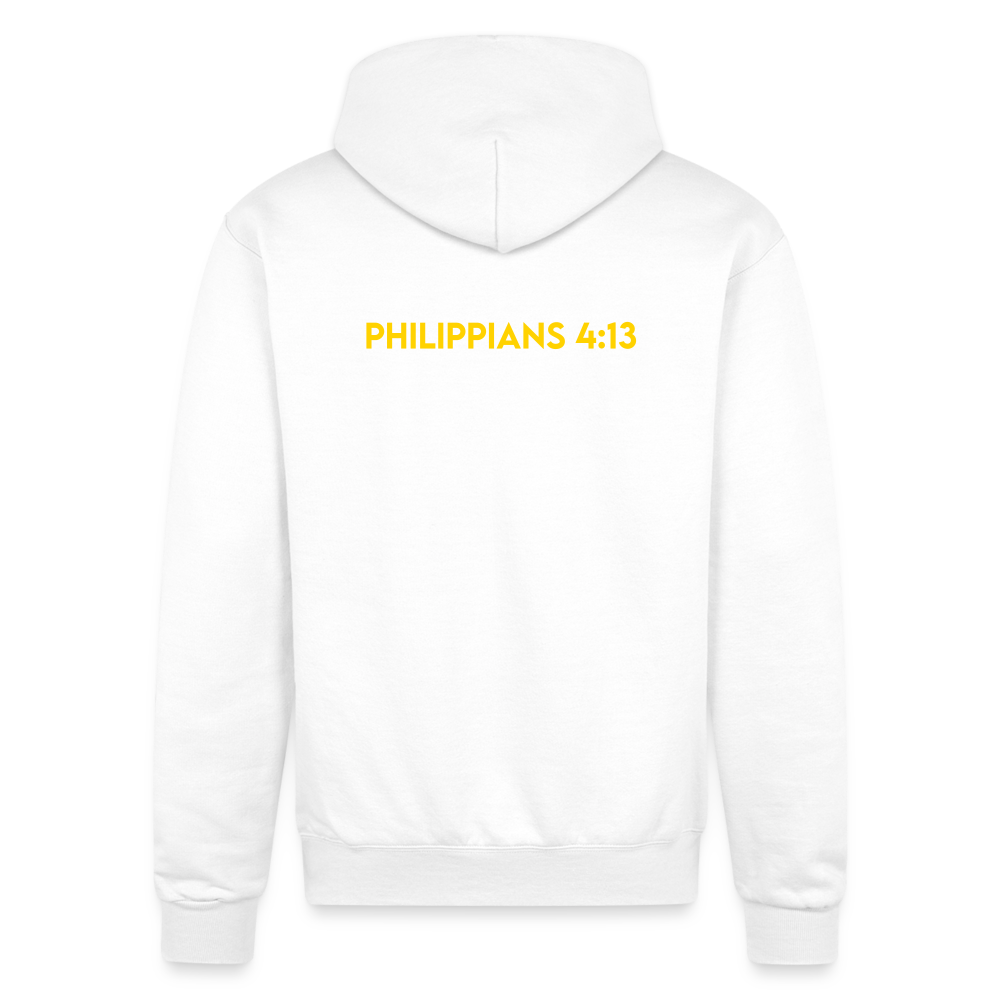 JESUS STRONG | Black and Yellow - Adult Hoodie - white