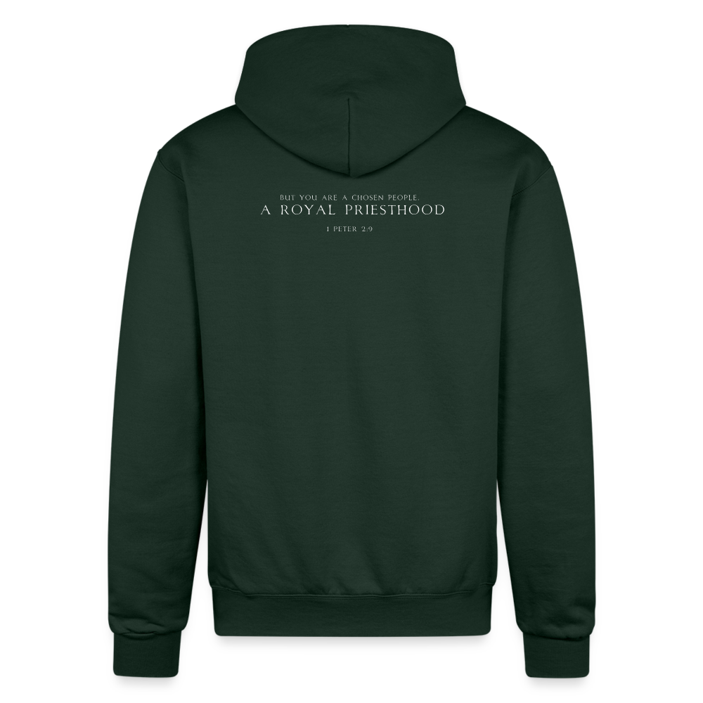 ROYAL PRIESTHOOD | White as Snow - Adult Hoodie - Dark Green