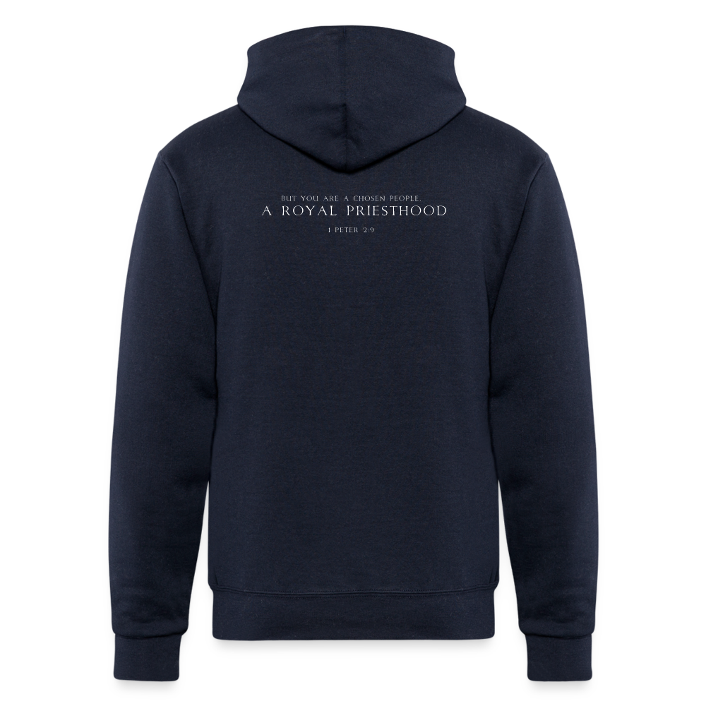 ROYAL PRIESTHOOD | White as Snow - Adult Hoodie - navy