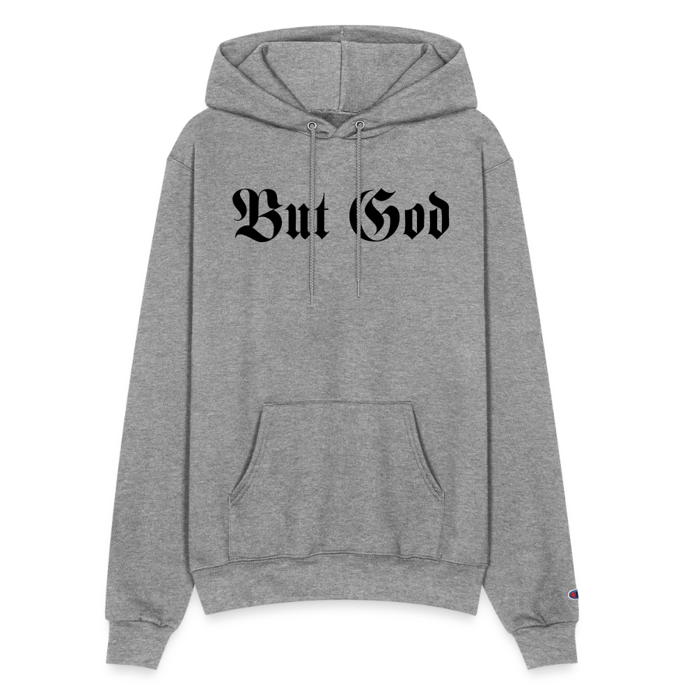 BUT GOD | Black Shadow - Adult Hoodie - heather gray