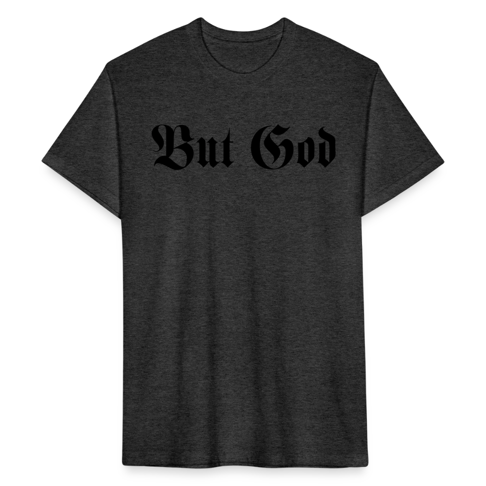 BUT GOD | Velvet Shadow - Fitted Tee - heather black