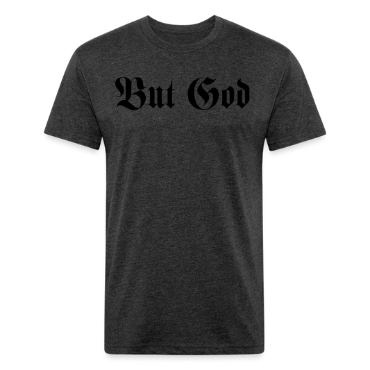 BUT GOD | Velvet Shadow - Fitted Tee - heather black