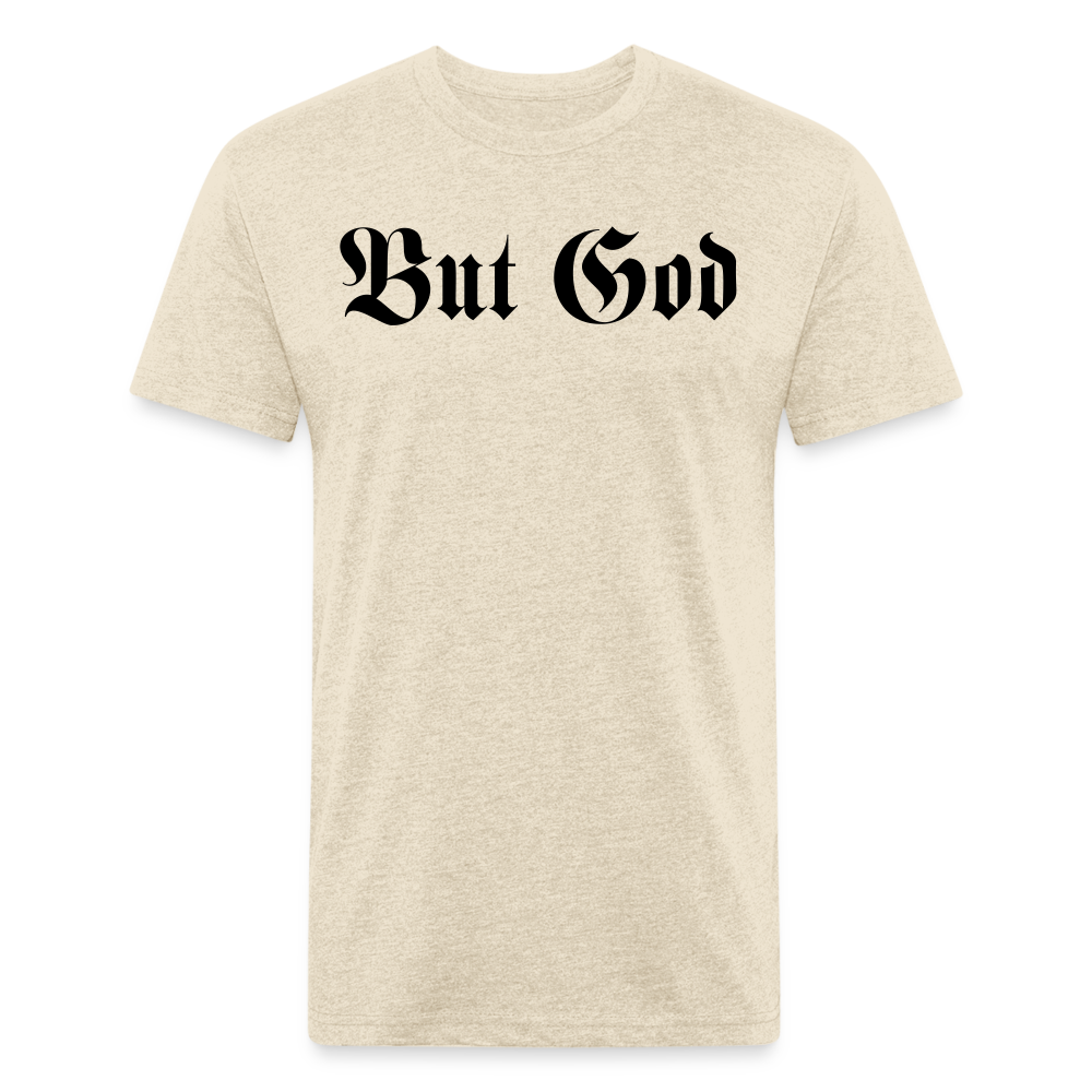 BUT GOD | Velvet Shadow - Fitted Tee - heather cream