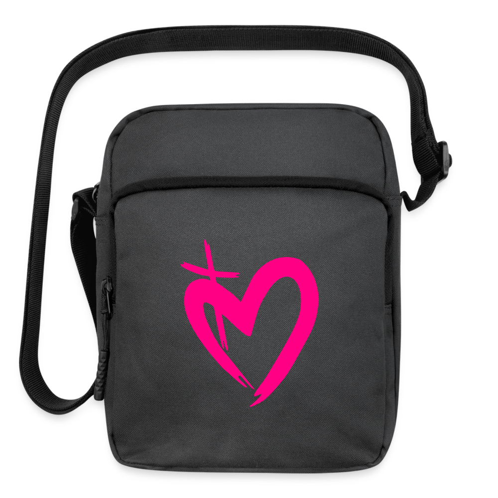 ETERNAL LOVE | Pink Highlighter - Crossbody - charcoal grey