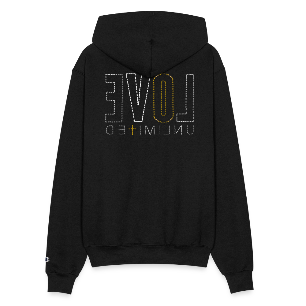 LOVE UNLIMITED | Golden Ivory - Adult Hoodie - black