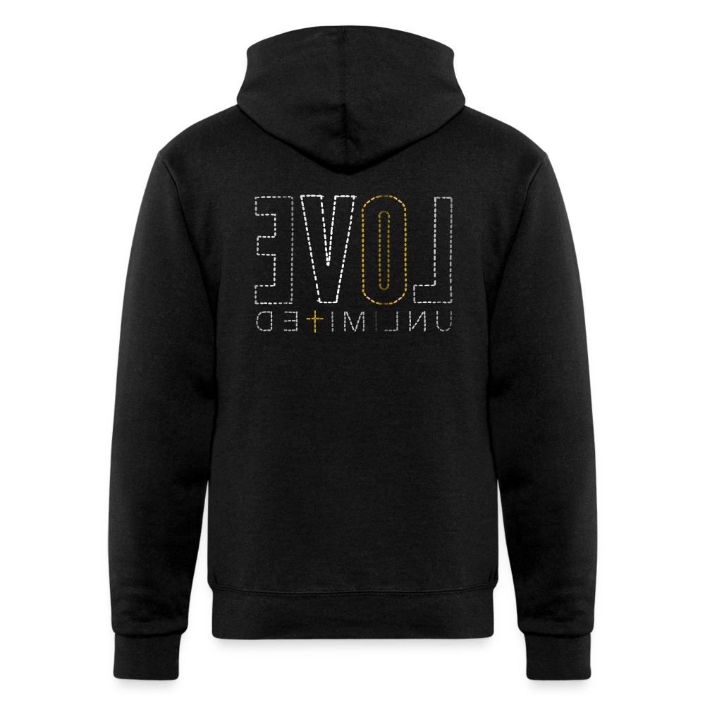 LOVE UNLIMITED | Golden Ivory - Adult Hoodie - black