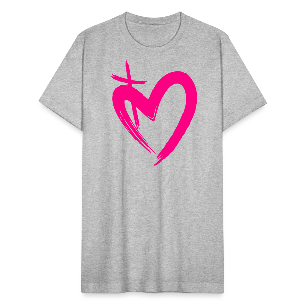 ETERNAL LOVE | Pink Highlighter - Adult T-Shirt - heather gray