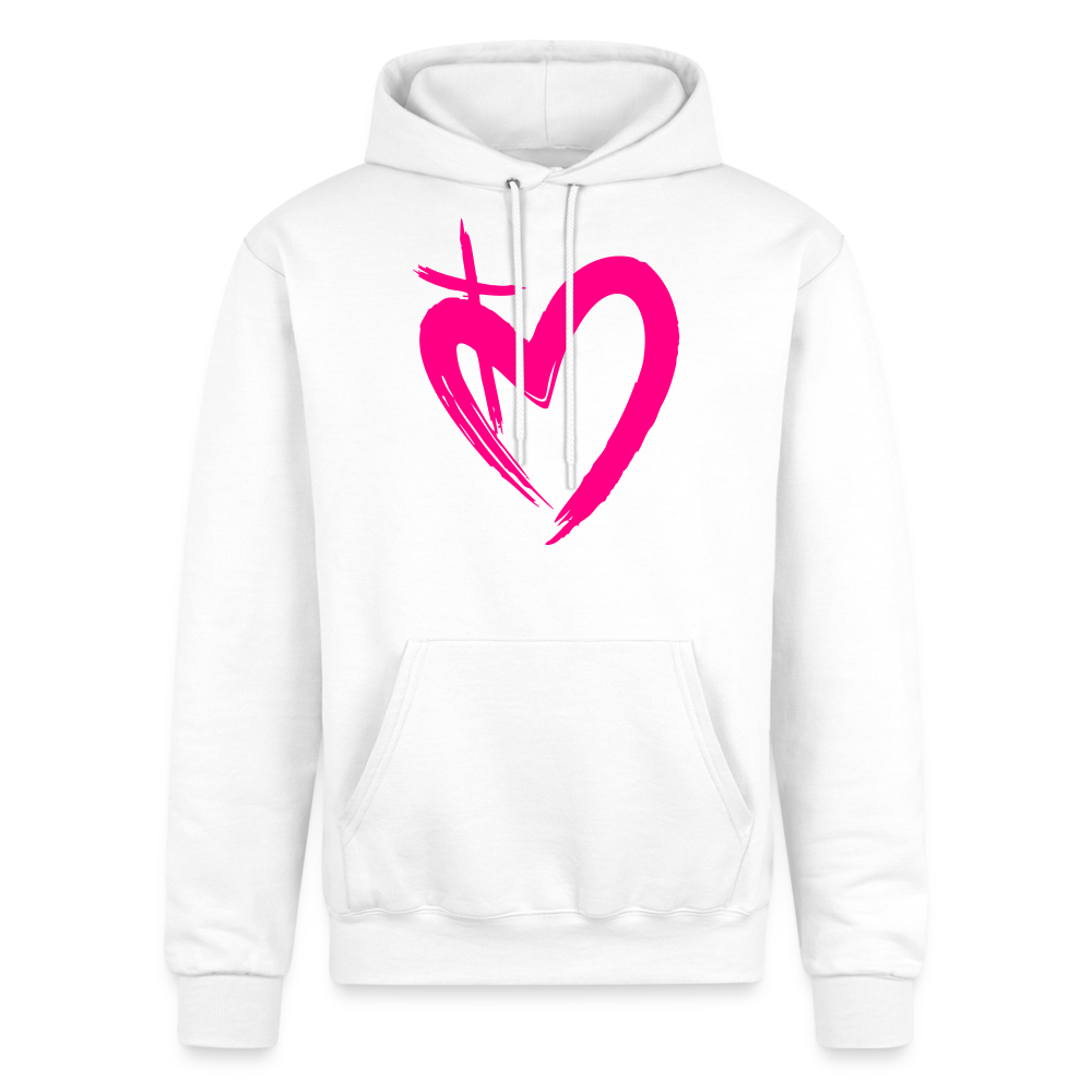 ETERNAL LOVE | Pink Highlighter - Hoodie - white