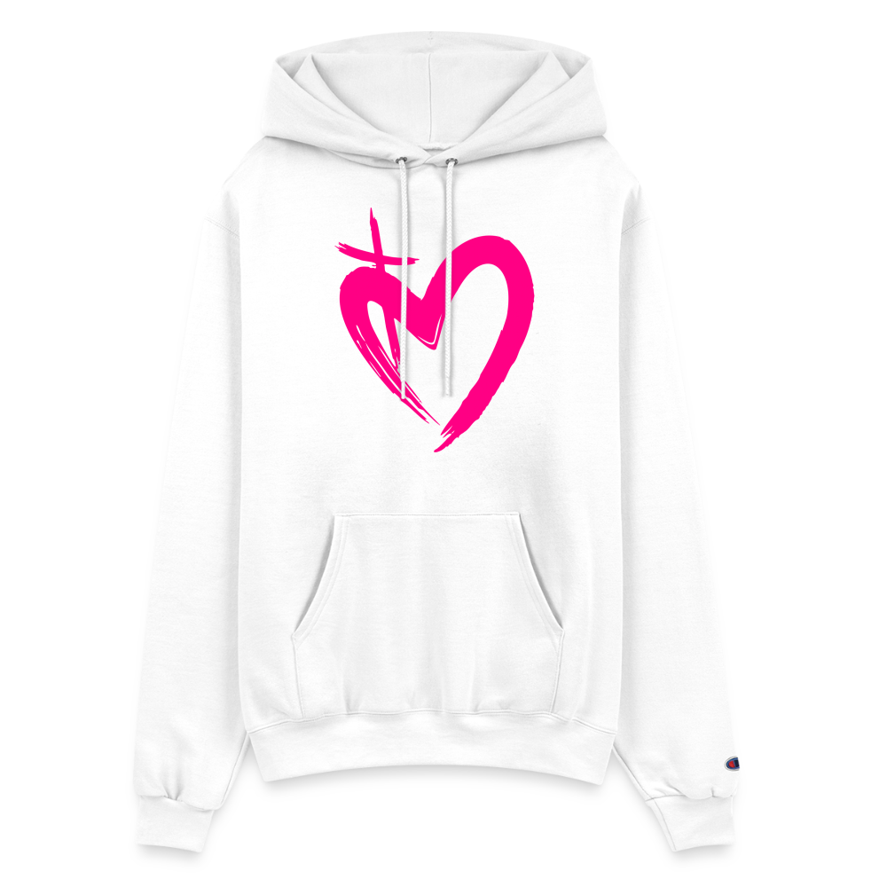 ETERNAL LOVE | Pink Highlighter - Hoodie - white