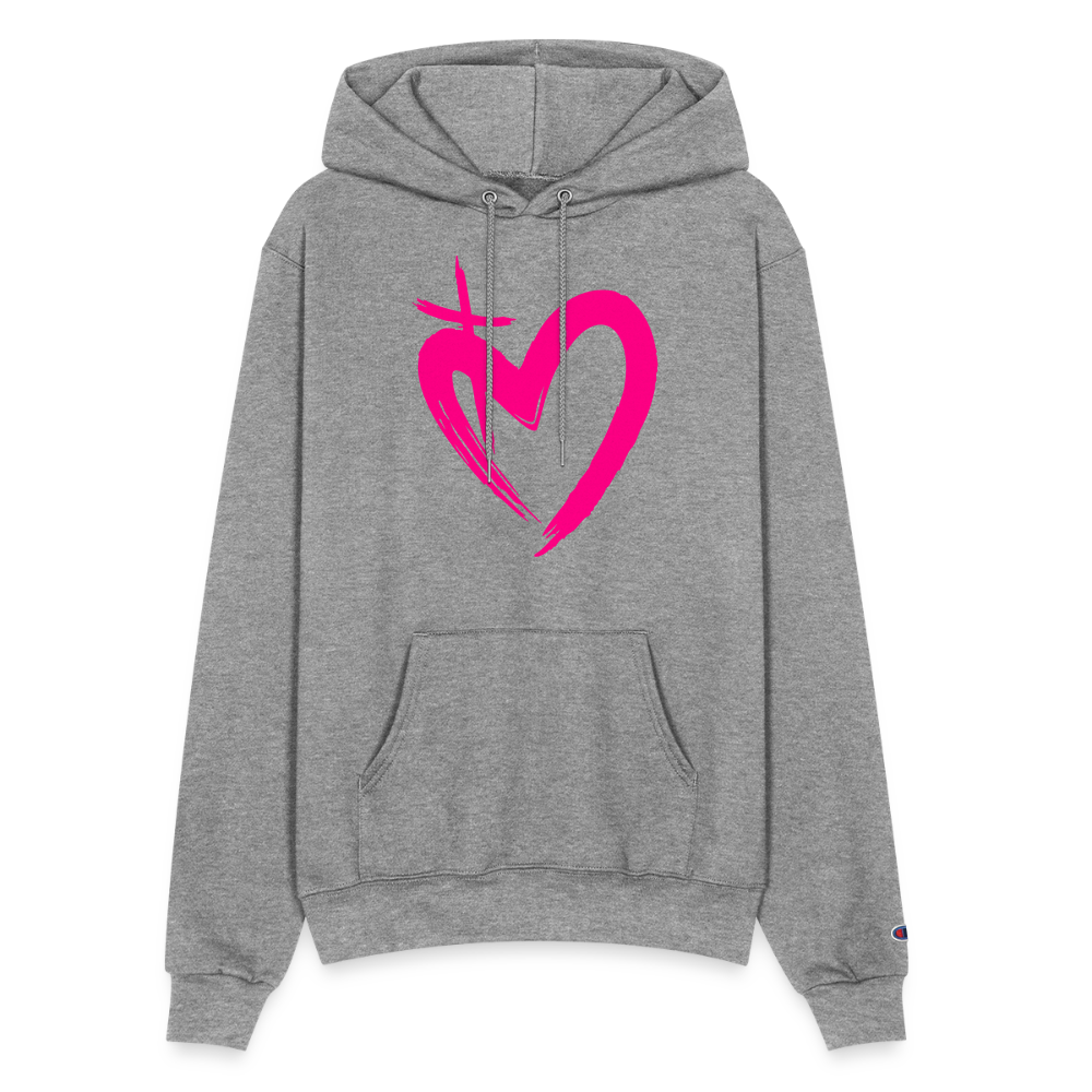 ETERNAL LOVE | Pink Highlighter - Hoodie - heather gray