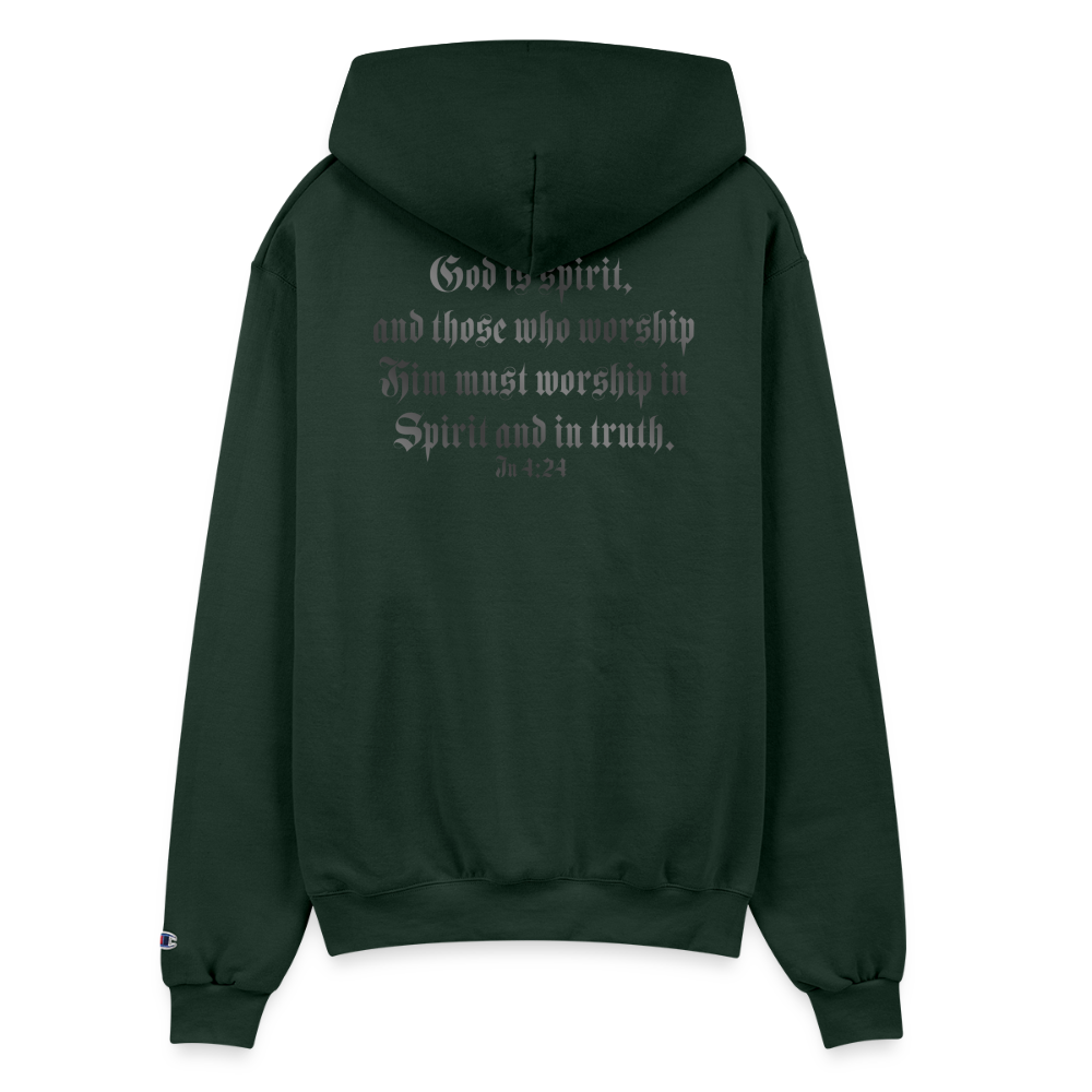 SPIRIT & TRUTH - White as Snow - Adult Hoodie - Dark Green