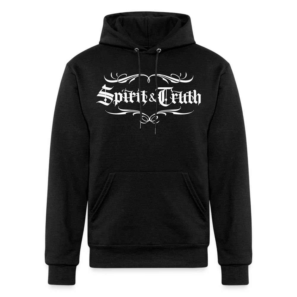 SPIRIT & TRUTH - White as Snow - Adult Hoodie - black