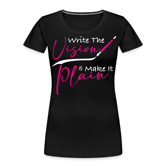 WRITE THE VISION | Pink Highlighter - Women's Tee - black