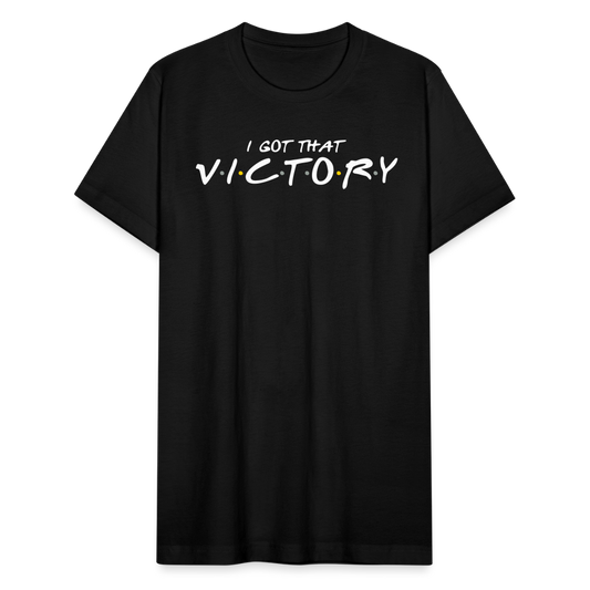 VICTORY | Ivory - Adult T-Shirt - black