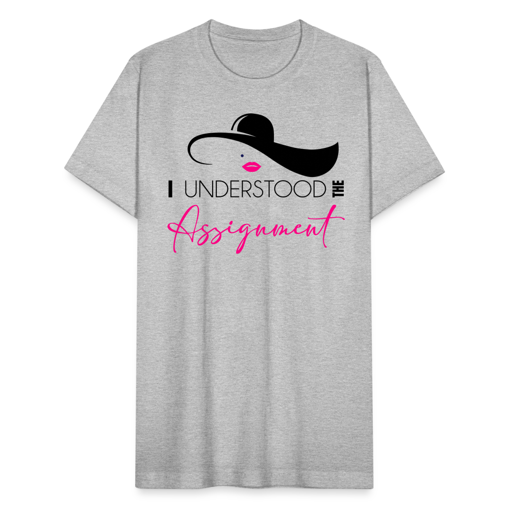 ASSIGNMENT | Pink/Black Highlighter - Adult T-Shirt - heather gray