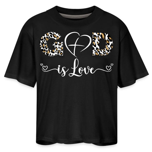 GOD IS LOVE | Leopard Glam - Boxy Tee